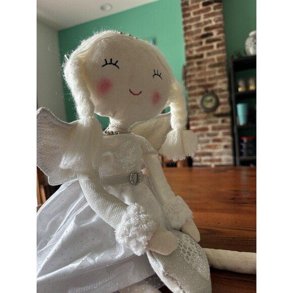 34th & PINE SNOW DOLL ANGEL BALLERINA w/HEART Shelf Sitter Sparkle 21" - Picture 10 of 10
